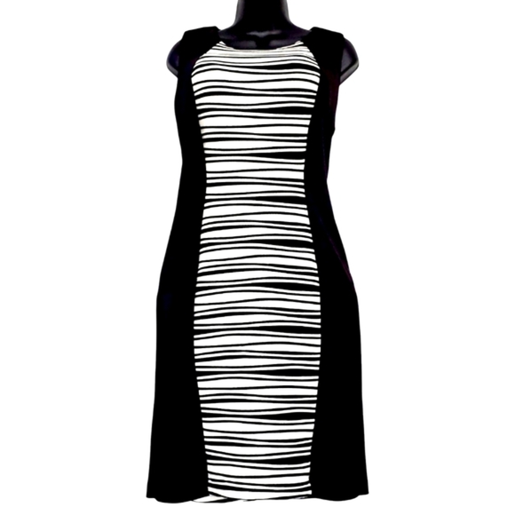 Ashley Stewart Dresses & Skirts - Ashley Stewart Black & White Bodycon Dress - Size 12